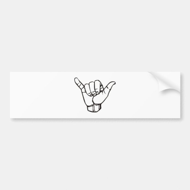 BIG SHAKA BUMPER STICKER (Front)