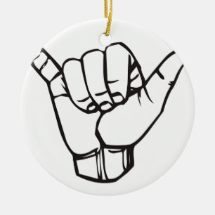 BIG SHAKA CERAMIC ORNAMENT