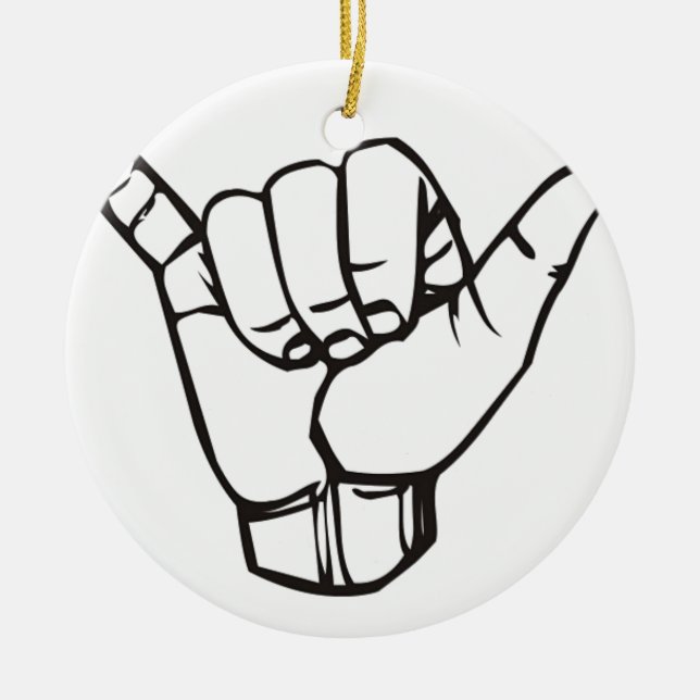 BIG SHAKA CERAMIC ORNAMENT (Front)