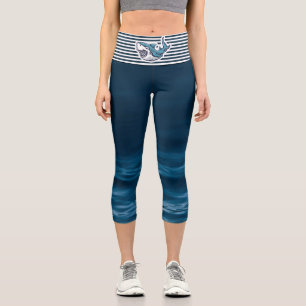 Big Shark animal spirit capri leggings
