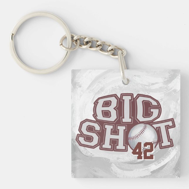 Big Shot Baseball Keychain (Front)