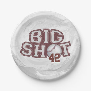 Big Shot Baseball Paper Plate