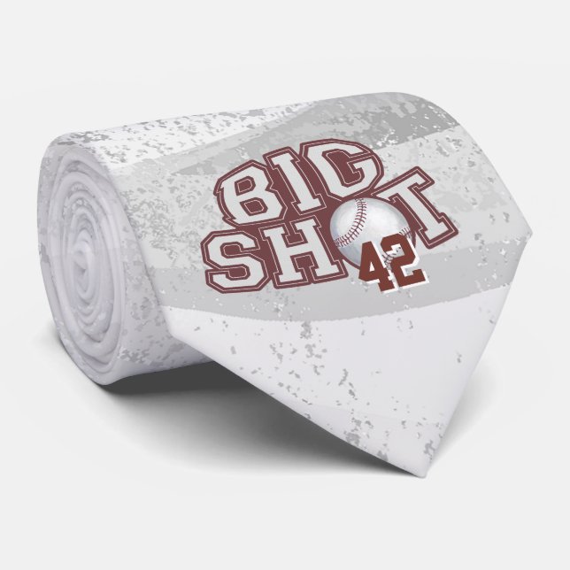 Big Shot Baseball Tie (Rolled)