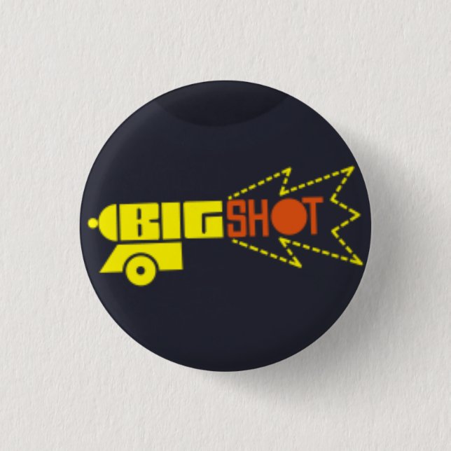 big shot records 1 inch round button (Front)