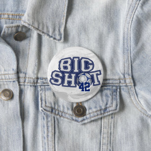 Big Shot Soccerball 3 Inch Round Button