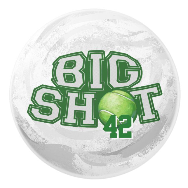 Big Shot Tennis Ball Ceramic Knob (Front)