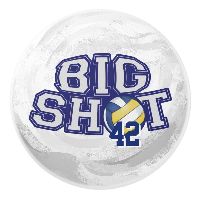 Big Shot Volleyball Ceramic Knob (Front)