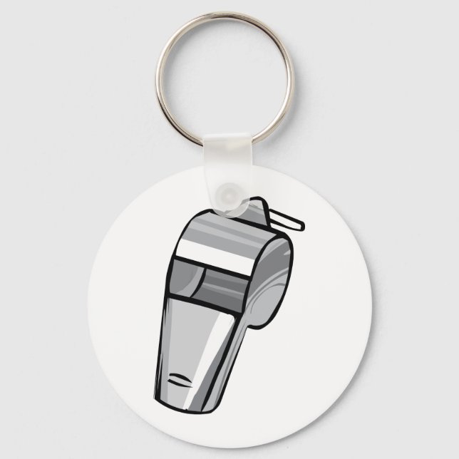Big Silver Whistle Keychain (Front)