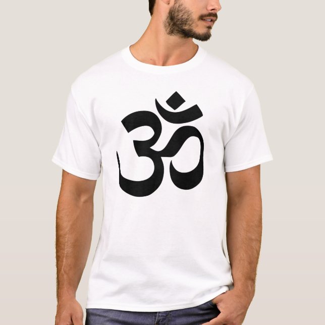 Big Simple OM AUM Symbol Zen Meditation Yoga T-Shirt (Front)