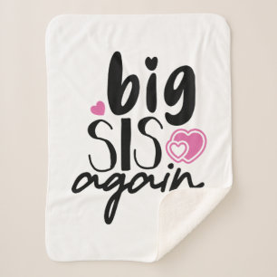 Big Sis Again Sherpa Blanket