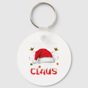 Big Sis Claus Christmas Santa Family Matching Paja Keychain