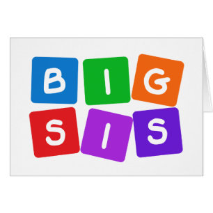 Big Sis custom blank cards