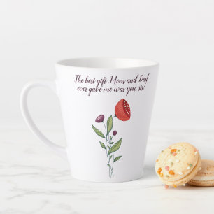 Big Sis Little Sister Sweet Quote Wild Flowers Latte Mug