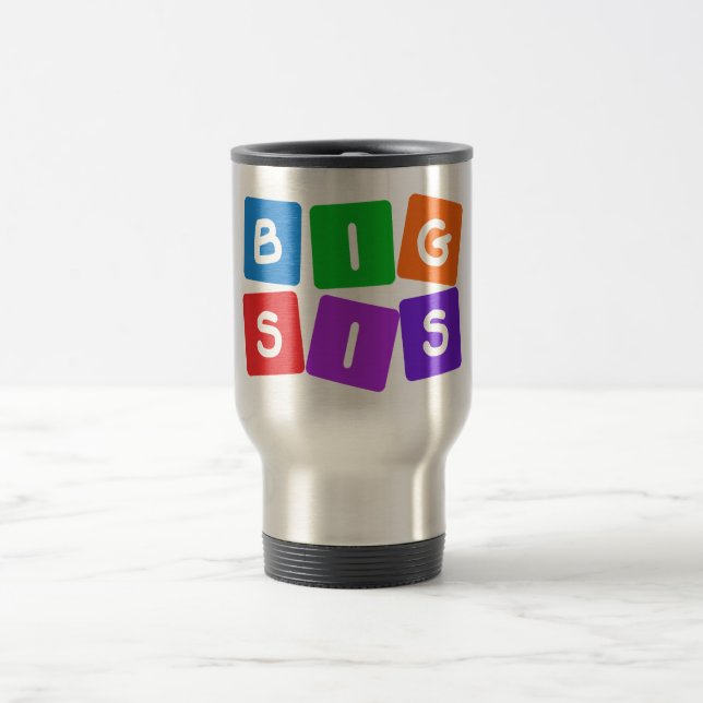 Big Sis mugs – choose style & colour (Center)
