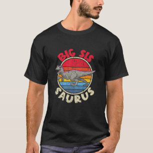 Big Sis Saurus I Velociraptor I Family Matching T-Shirt