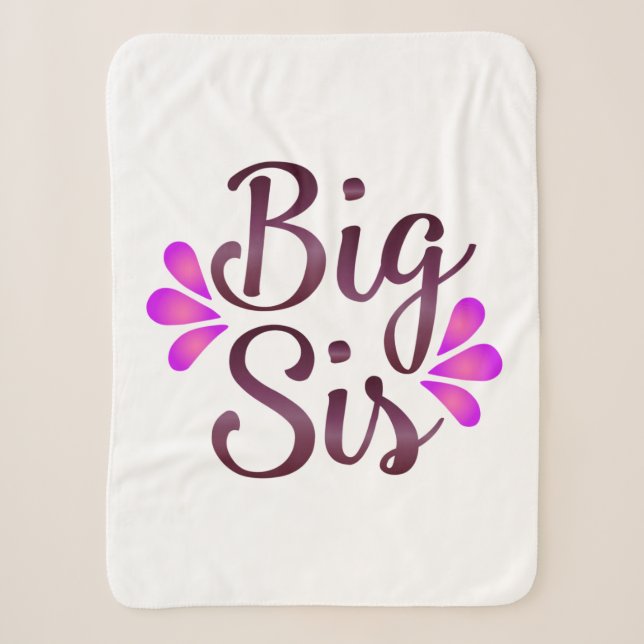 Big Sis Sherpa Blanket (Front)