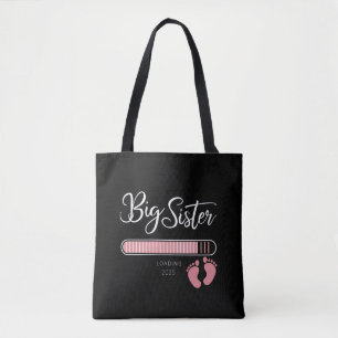 Big Sister 2025 Loading Pregnancy Announcement  Tote Bag