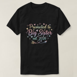 Big Sister 2026 Cute Matching Family Pregnancy T-Shirt