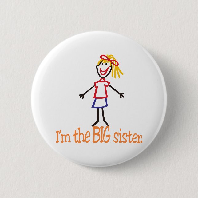 Big Sister 2 Inch Round Button (Front)