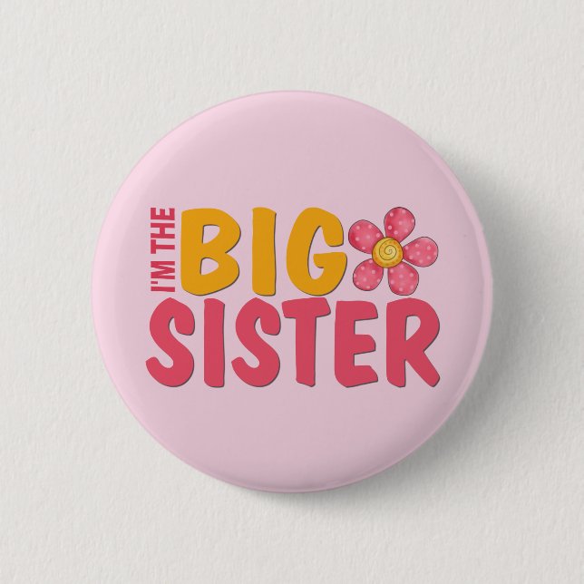 Big Sister 2 Inch Round Button (Front)