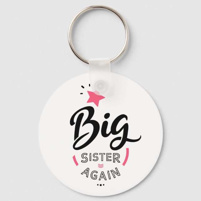 Big sister again keychain (Front)