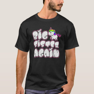 Big Sister Again Unicorn Baby Girl Older Daughter T-Shirt