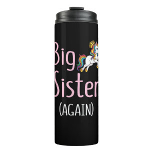 Big Sister Again Unicorn Girls Kids Big Sister Ann Thermal Tumbler