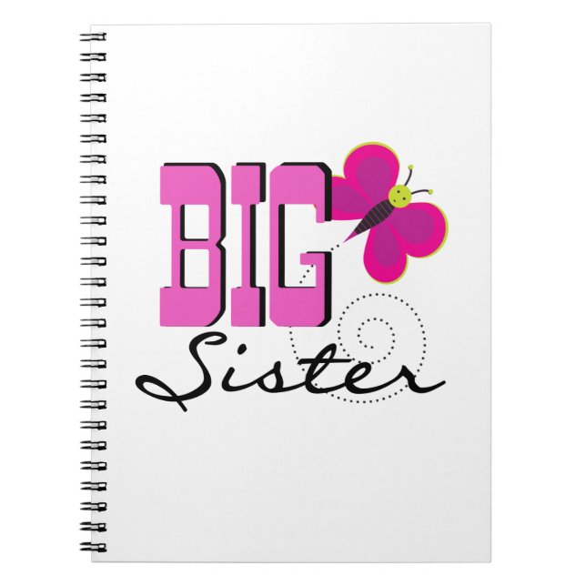 Big Sister - Butterfly Gifts Notebook (Front)