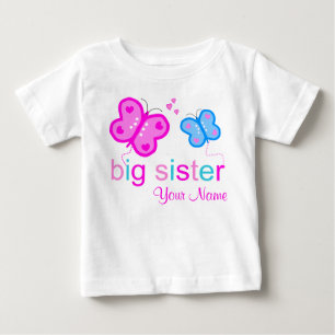 Big Sister Butterfly Personalized T-shirt