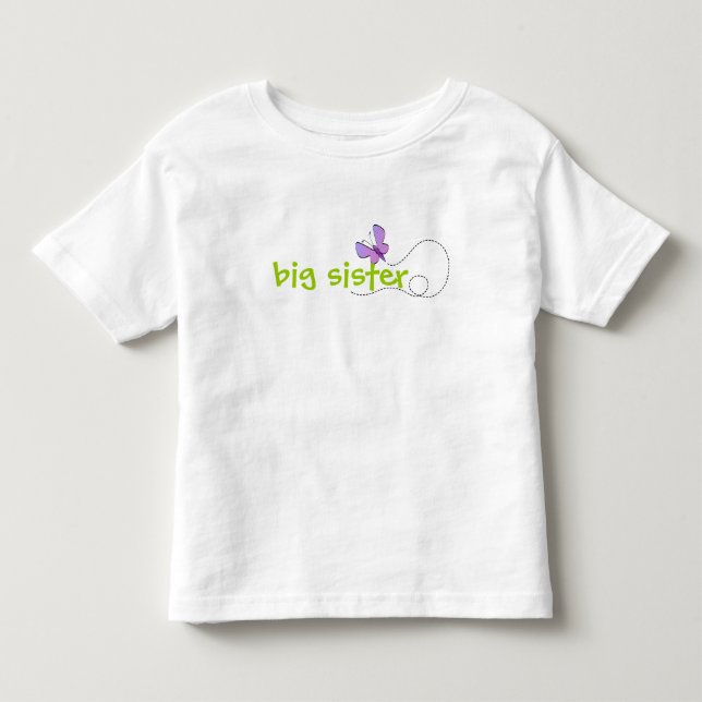 big sister butterfly shirt (Front)