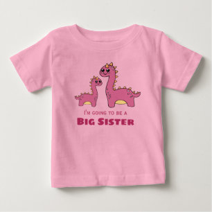 Big Sister cute dinos Baby T-Shirt