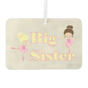Big Sister Dancing Ballerina Sibling Air Freshener