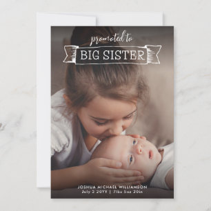 Big Sister Faire-part de naissance 2 Photo