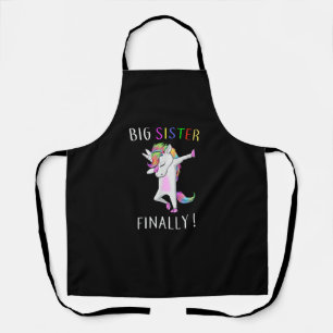Big Sister Finally Unicorn T-shirt Girl Unicorn Da Apron