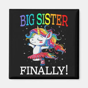 Big Sister Finally Unicorn   Unicorn  for Girl  Magnet