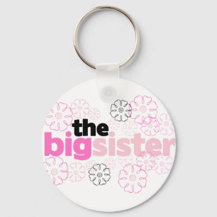 Big Sister Flower T-shirt Keychain