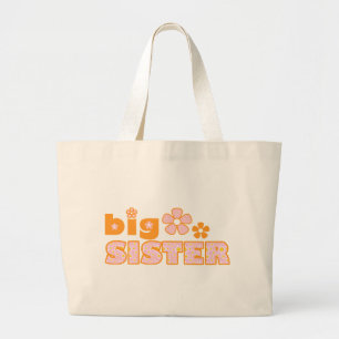 Big Sister Flowers Large Tote Bag