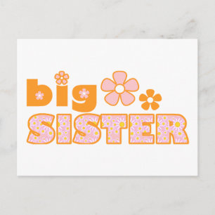 Big Sister Flowers Postcard