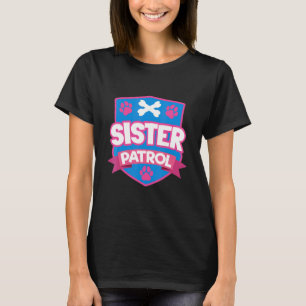 Big Sister For Kids Little Sister Dog Mom Sis T-Shirt