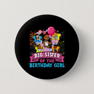 Big Sister Gracie's Corner Birthday Dolls Cute Par 2 Inch Round Button