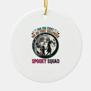 Big Sister Halloween Shirt for Her First Spooky Se Ceramic Ornament