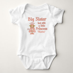 Big Sister Little Princess Personalized T-shirt Baby Bodysuit