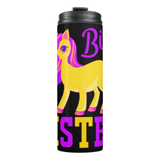 Big Sister Magical Unicorn Thermal Tumbler (Front)