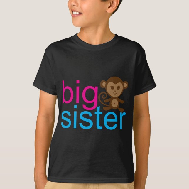 Big Sister Monkey T-Shirt (Front)