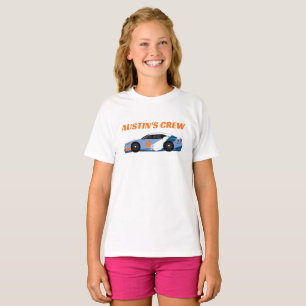 Big Sister of Birthday Boy Race Car Crew T-Shirt