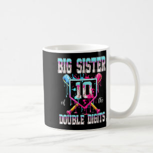 Big Sister of The Double Digits 10th Birthday Boy Coffee Mug