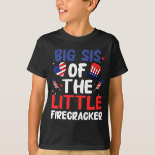 Big sister of the little firecracker funny family T-Shirt