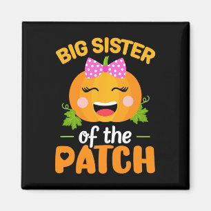 Big Sister Of The Patch Pumpkin Halloween Family M Magnet