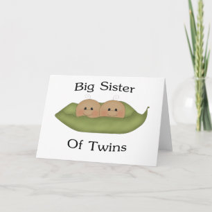 Big Sister Of Twins Card
