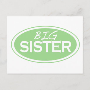 Big Sister (oval) Postcard